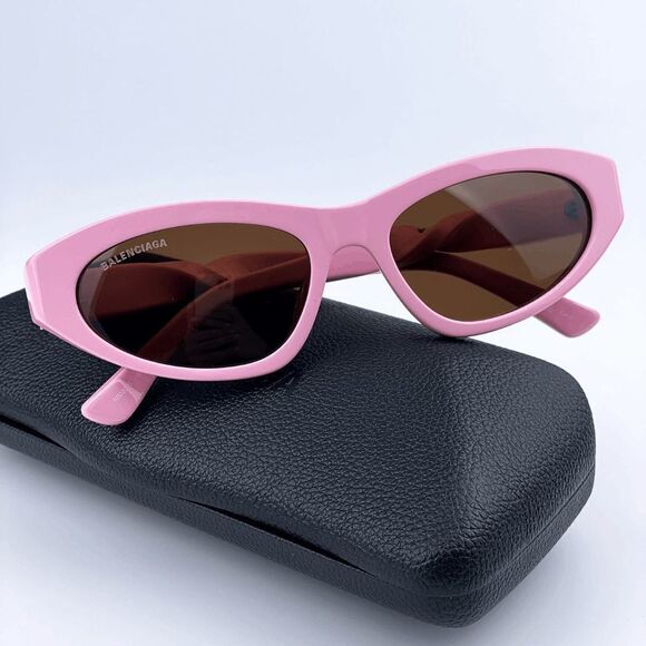 NEW Balenciaga BB0207S 004 Pink Brown Cat Eye Women Sunglasses BARBIE main image 7